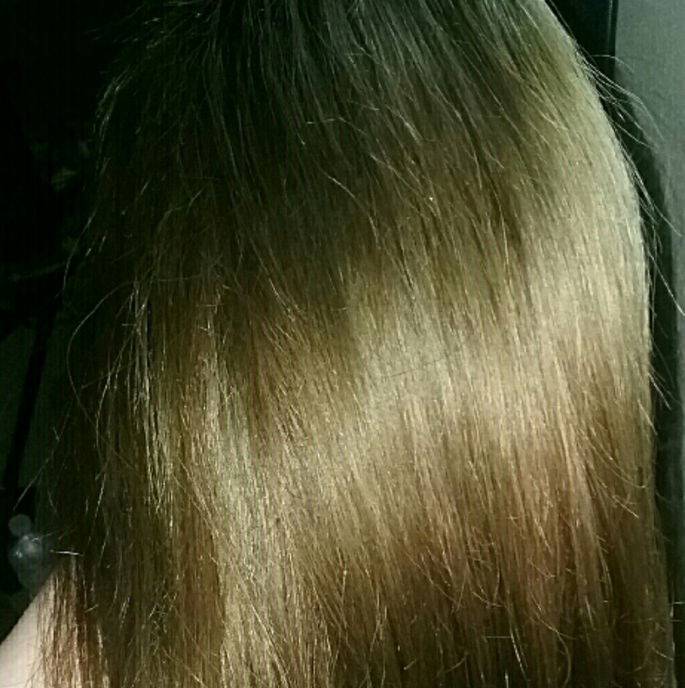 100% Brazilian human hair u-part wig.